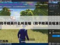 和平精英最高级是什么_和平精英现在最高级的外挂